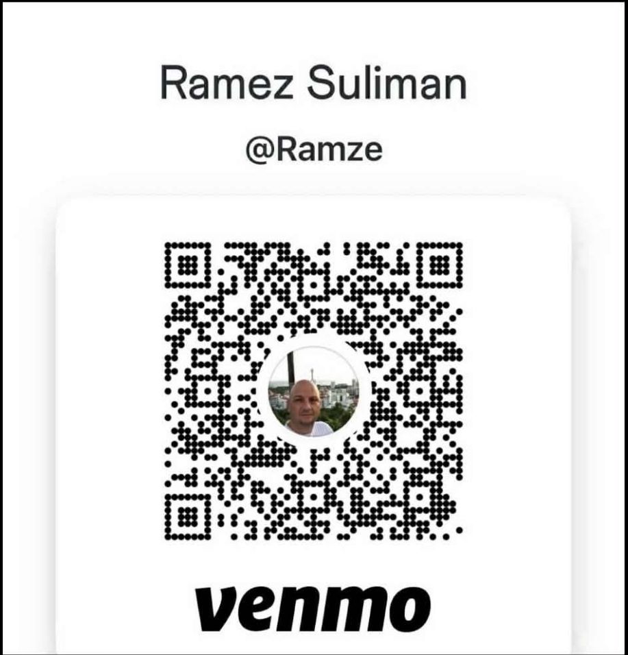 Venmo QR code for @Ramze